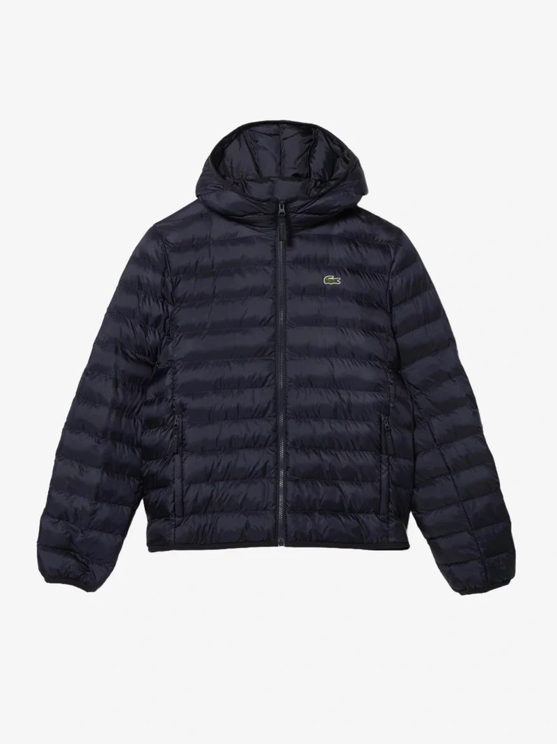 Doudoune à capuche déperlante Lacoste marine