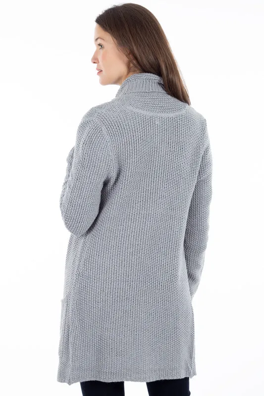 Cardigan uni mi-long | 4 couleurs