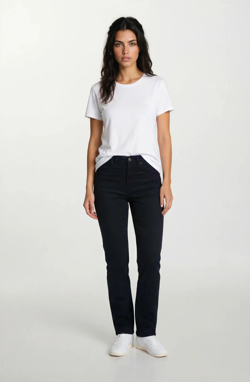 Jeans jambe droite | Taille régulière