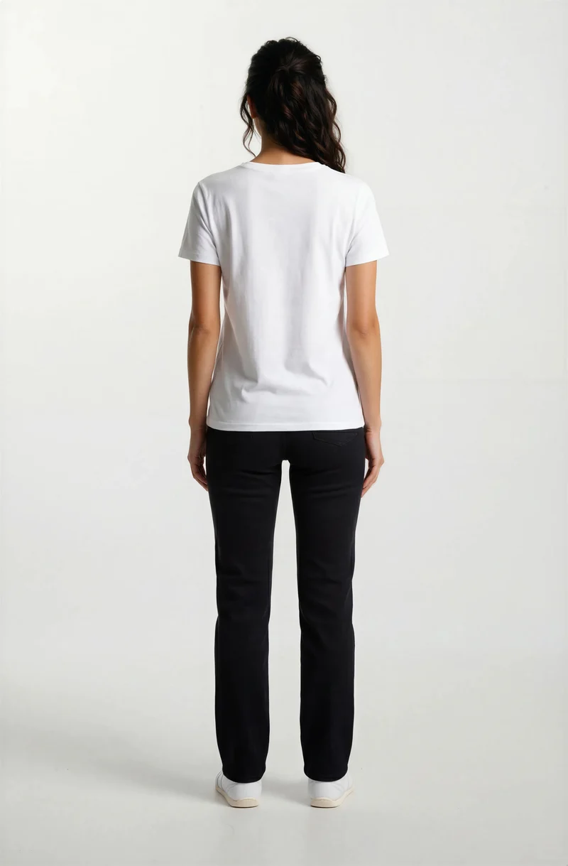 Jeans jambe droite | Taille haute