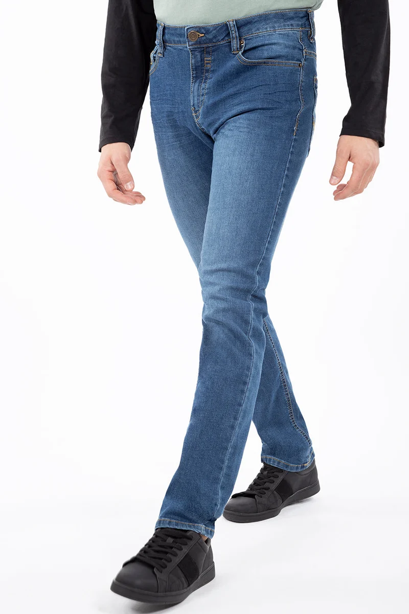 Le jeans étroit taille régulière | Modèle Gagnon