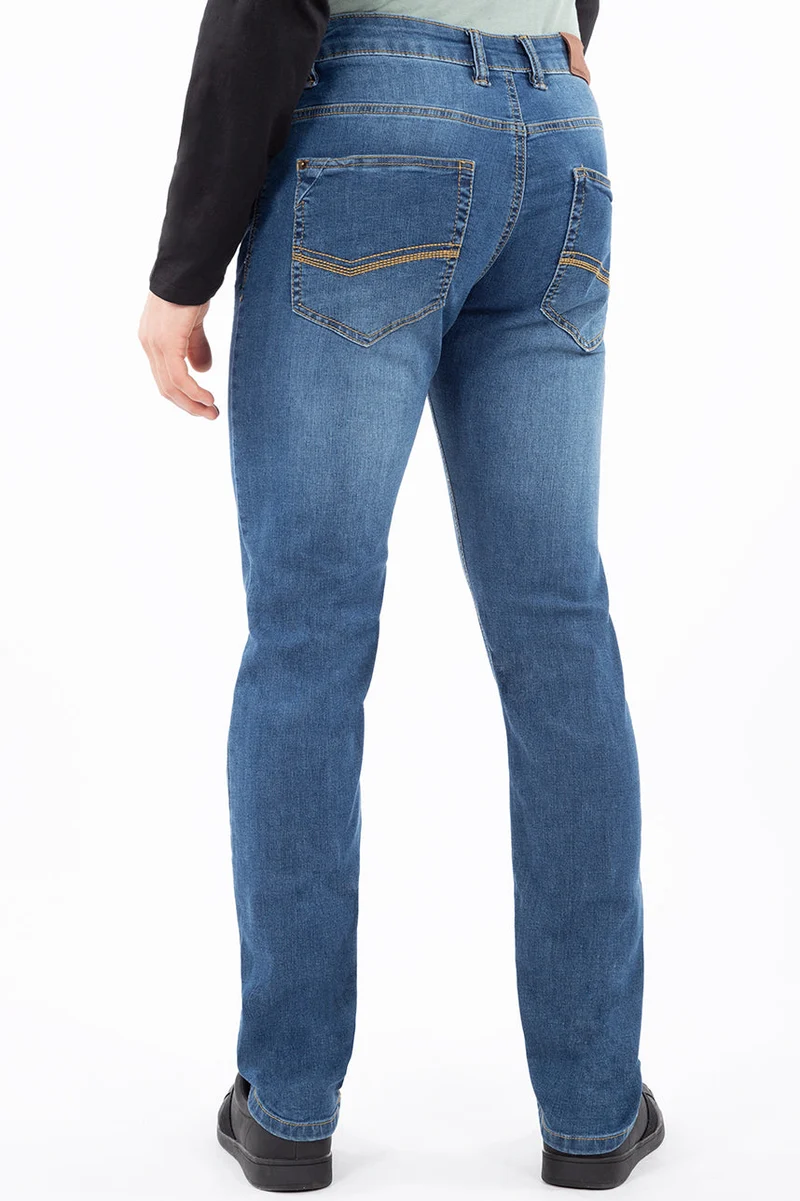 Le jeans étroit taille régulière | Modèle Gagnon