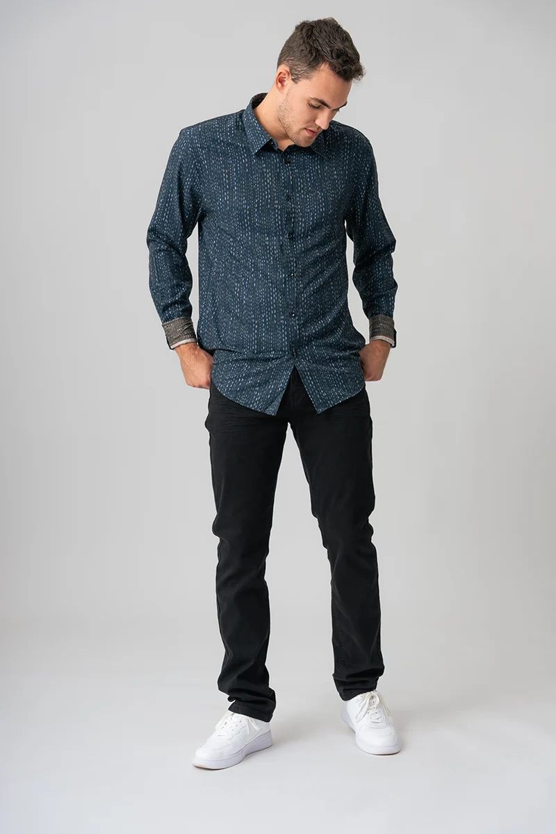 Le jeans étroit taille régulière | Modèle Gagnon