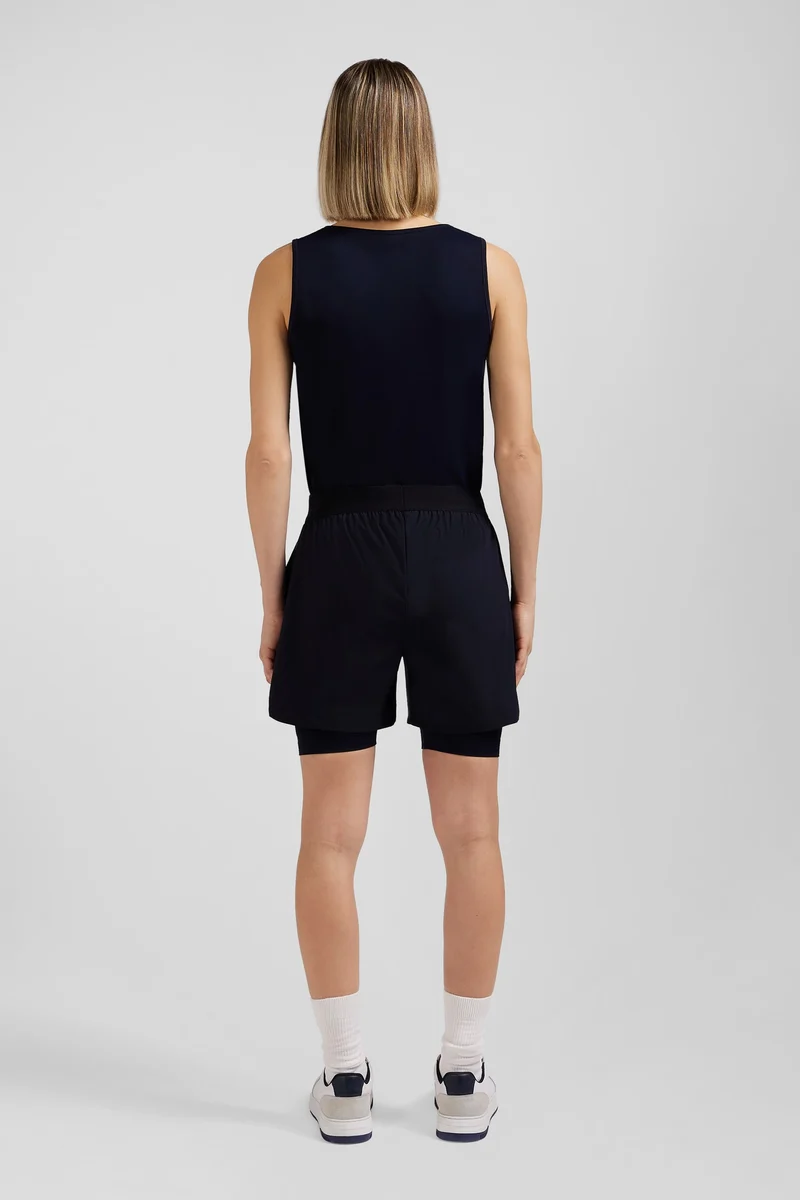 Short de sport bleu marine