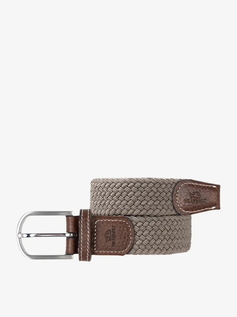 Ceinture tressée Billybelt beige en cuir