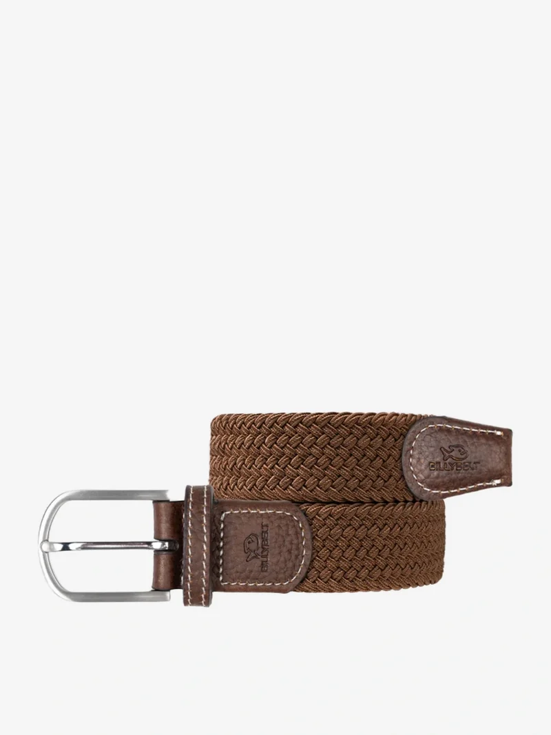 Ceinture tressée Billybelt marron en cuir