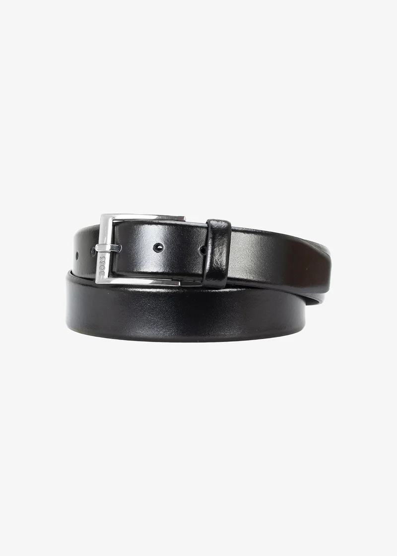 Ceinture BOSS noire en cuir