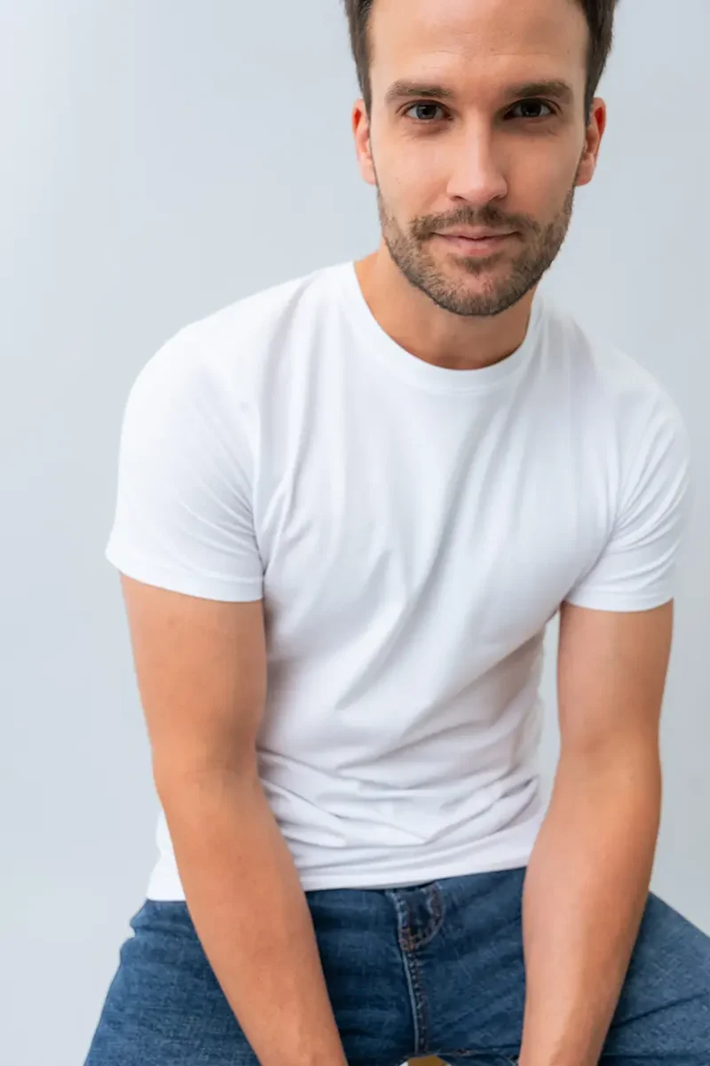 T-shirt uni en coton biologique