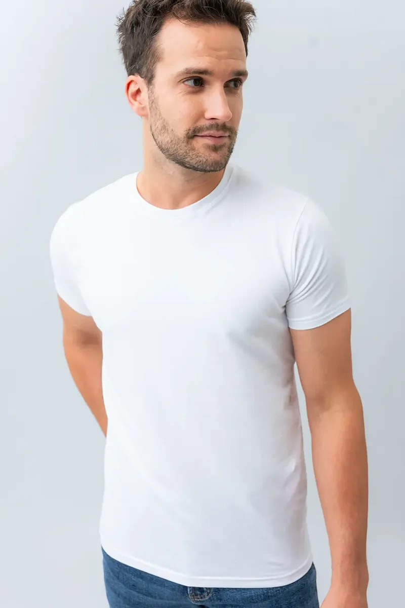 T-shirt uni en coton biologique