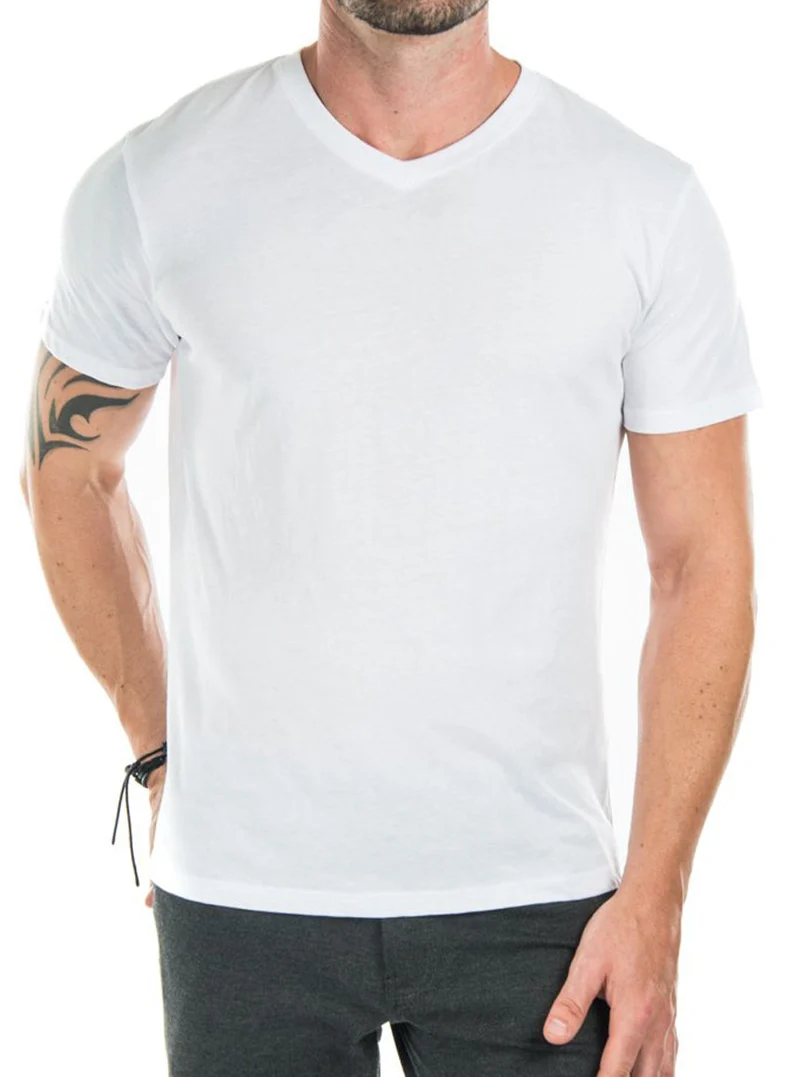 T-shirt basique avec col en V