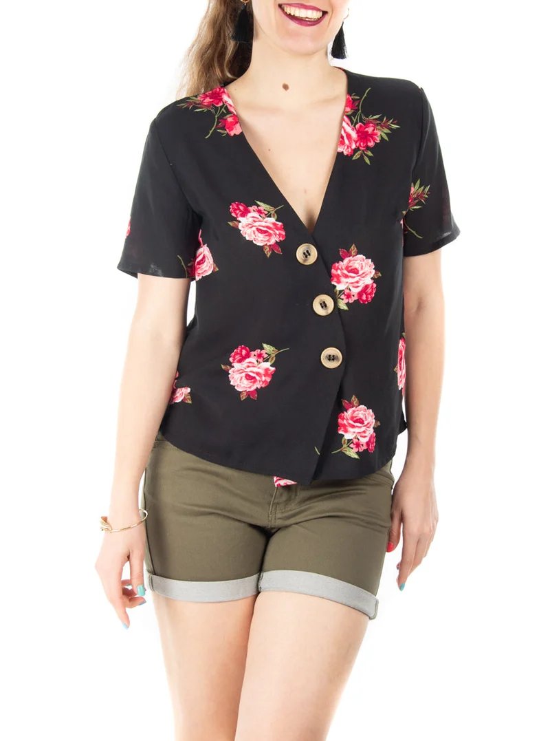 Blouse cache-cœur