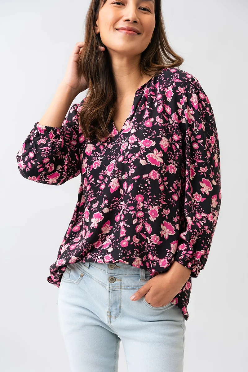 La blouse fluide imprimé floral