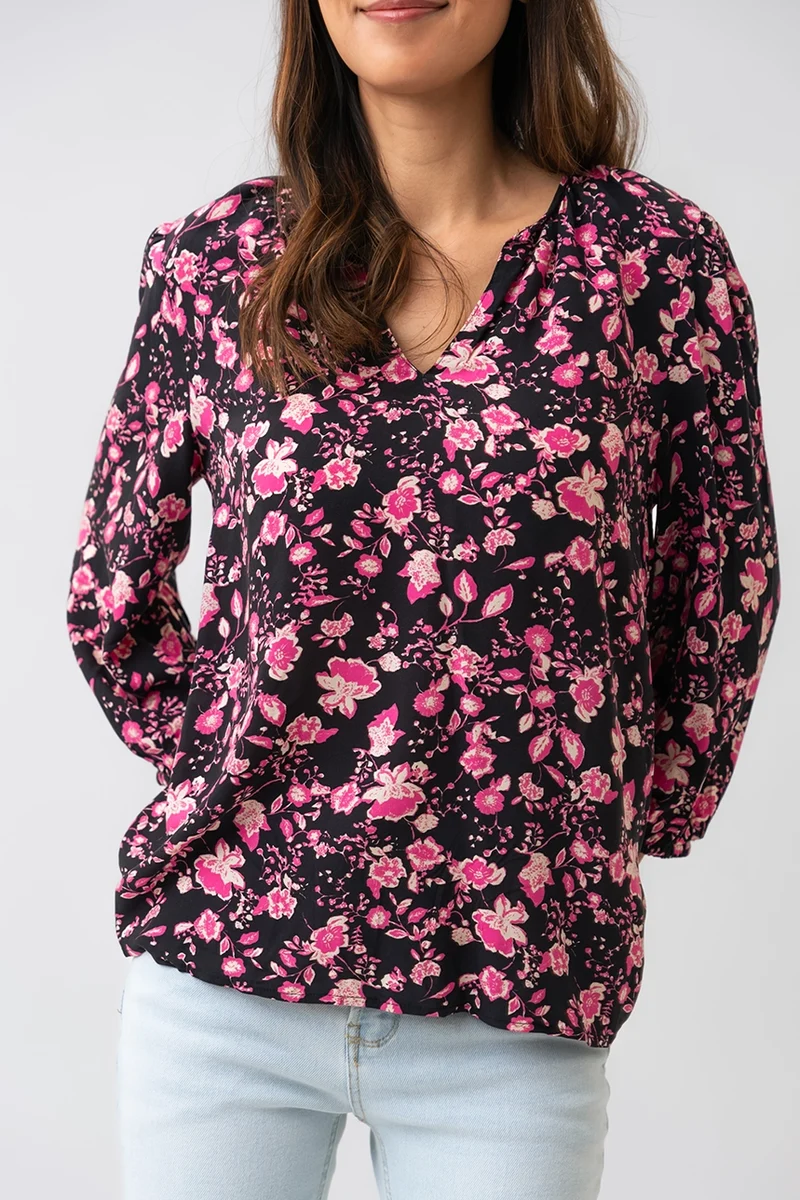 La blouse fluide imprimé floral