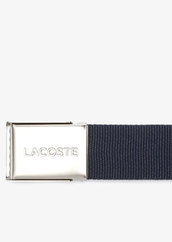 Ceinture tissée Lacoste marine