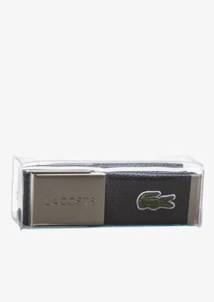Ceinture tissée Lacoste marine