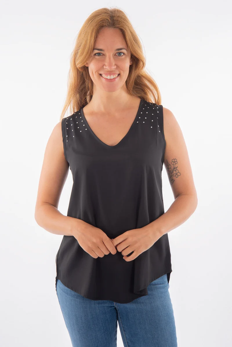 Camisole détails métalliques
