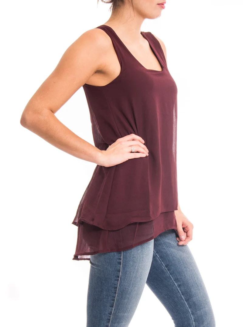Camisole Pentagone en chiffon